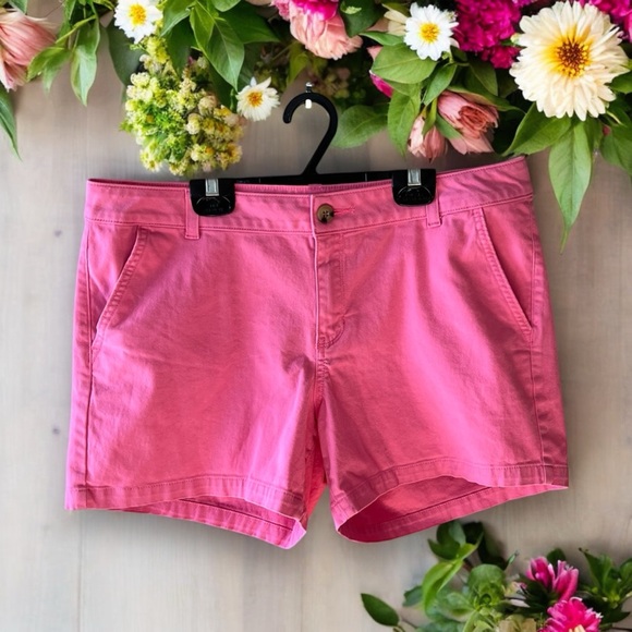 a.n.a Pink Cotton Twill Shorts - Picture 3 of 14